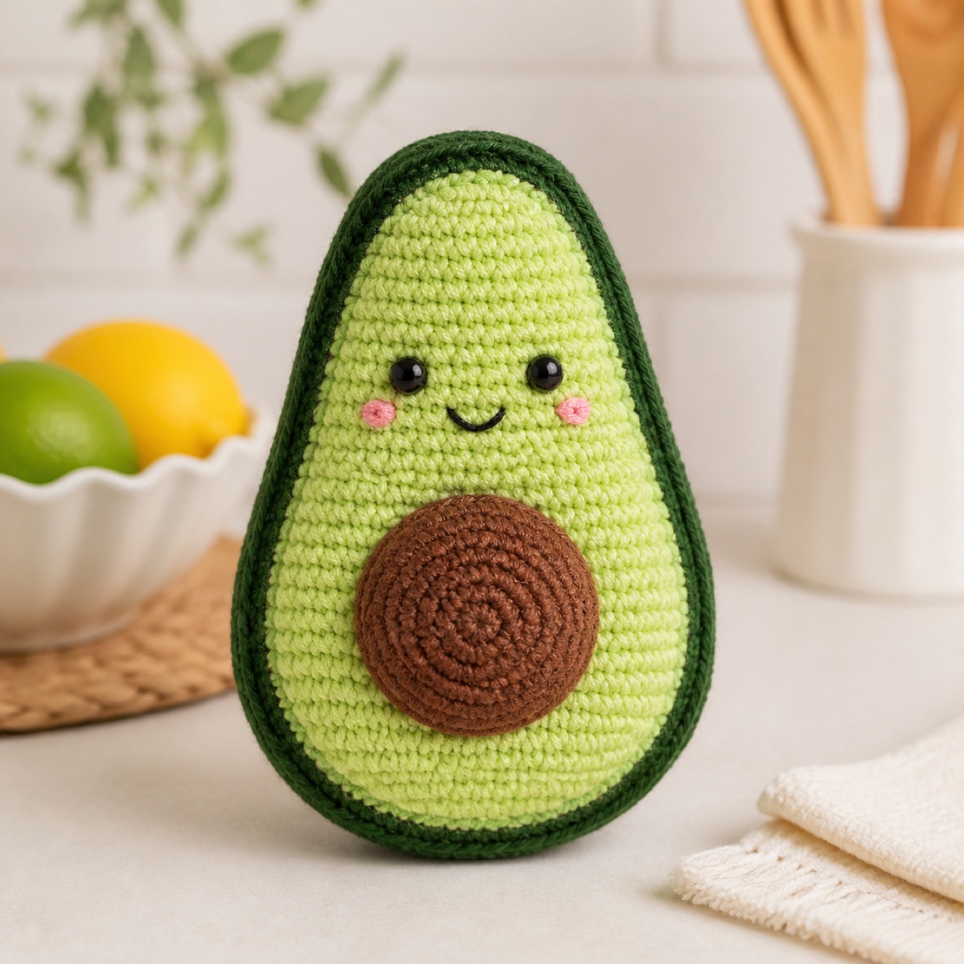 Smiling Avocado Plush