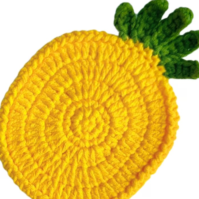 Lemon Crochet Coaster