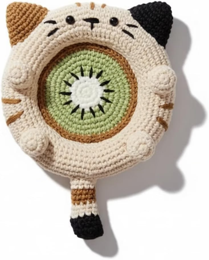 Cream Crochet Desk Buddy