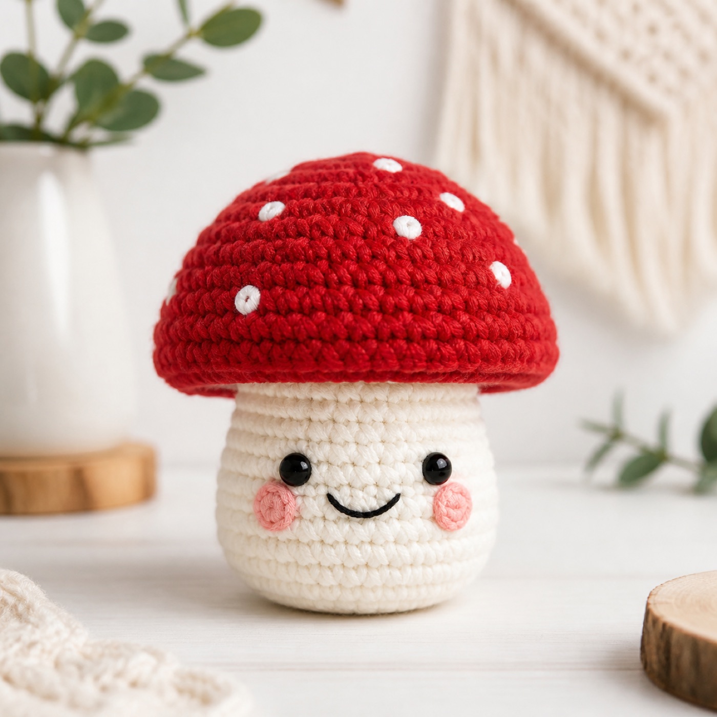 Happy Mushroom Plush