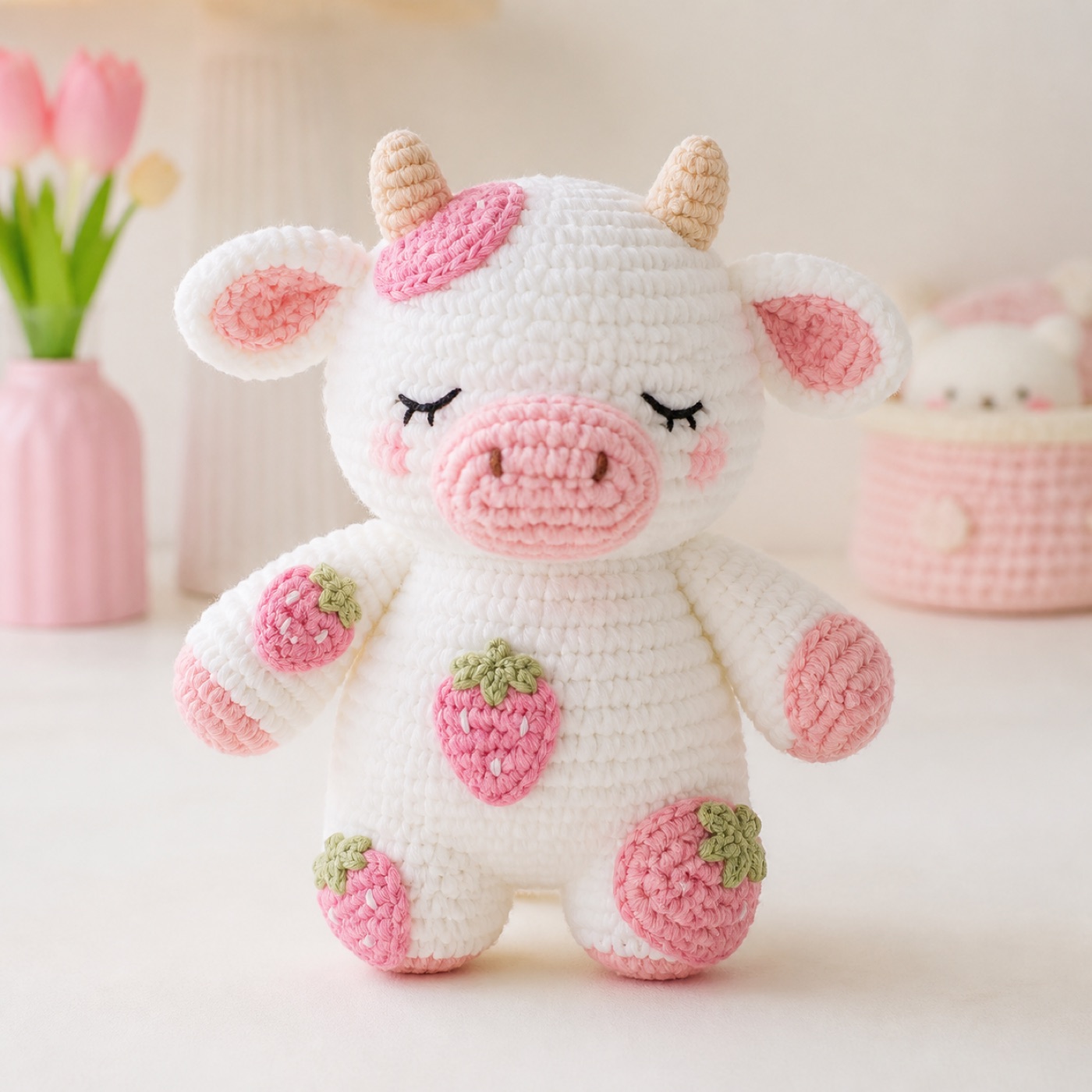 Strawberry Cow Plush